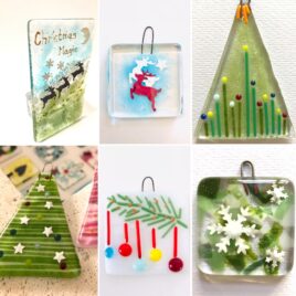 Early Bird Fused Glass Christmas Tea Lights & Decorations- Saturday 26th Oct 2024 – Romsey, Hampshire